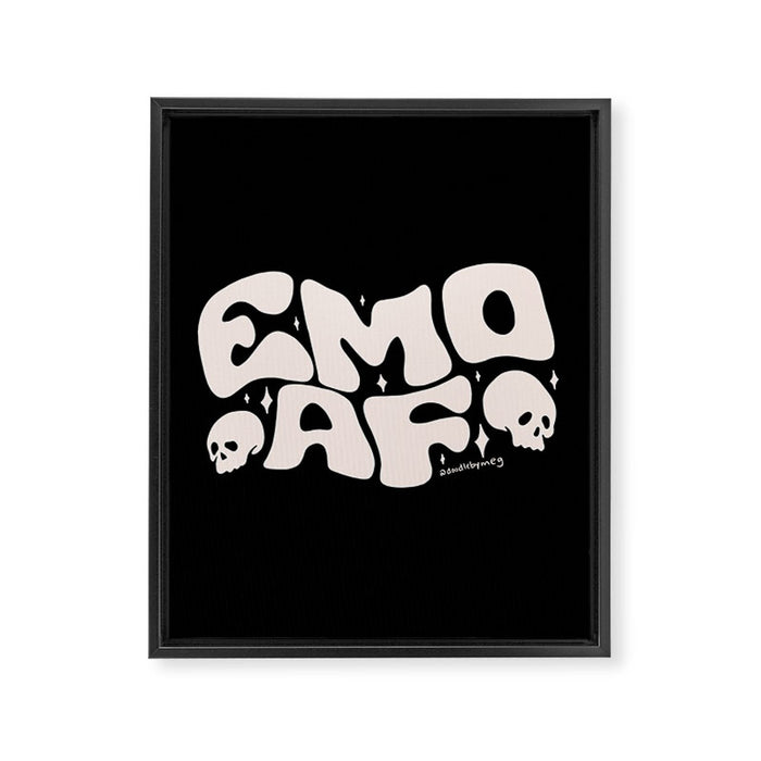 Emo As Fuck Framed Canvas Print Gallery Image 1