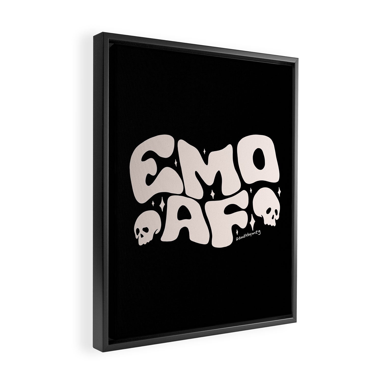Emo As Fuck Framed Canvas Print Gallery Image 2