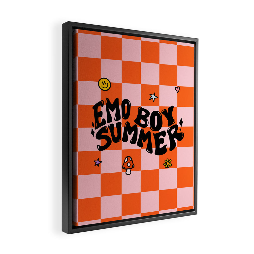 Emo Boy Summer Framed Canvas Print Gallery Image 2