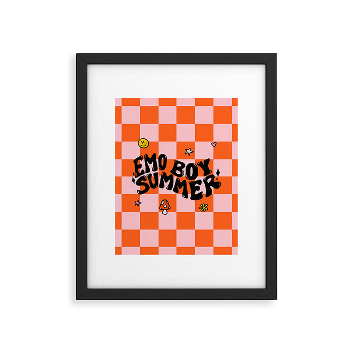 Emo Boy Summer Framed Art Print Gallery Image 1