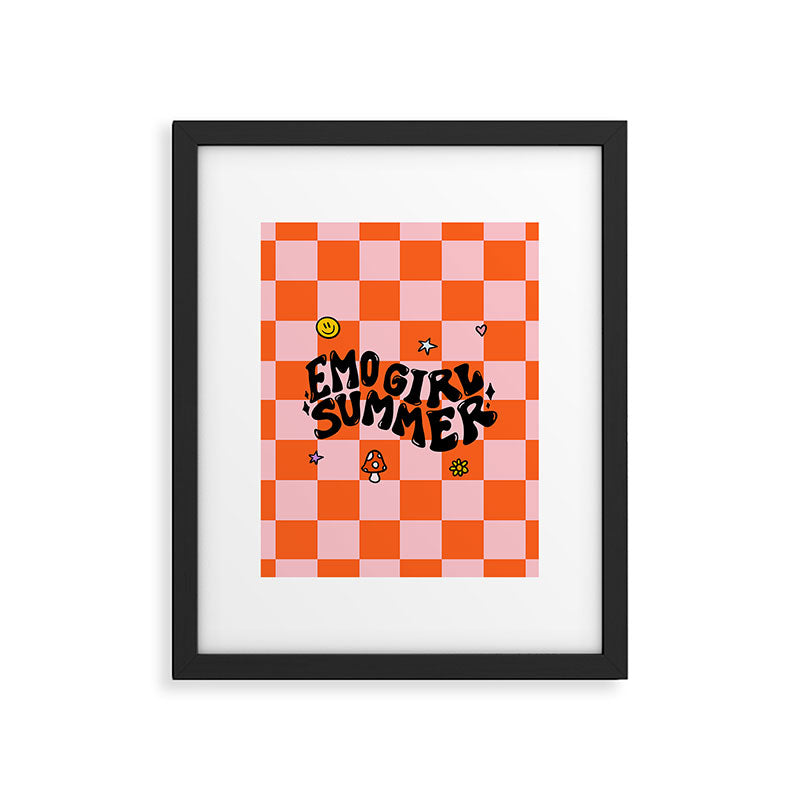 Emo Girl Summer Framed Art Print Gallery Image 6