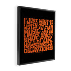 Emo Music and Halloween Decorations Framed Canvas Print Gallery Image 2