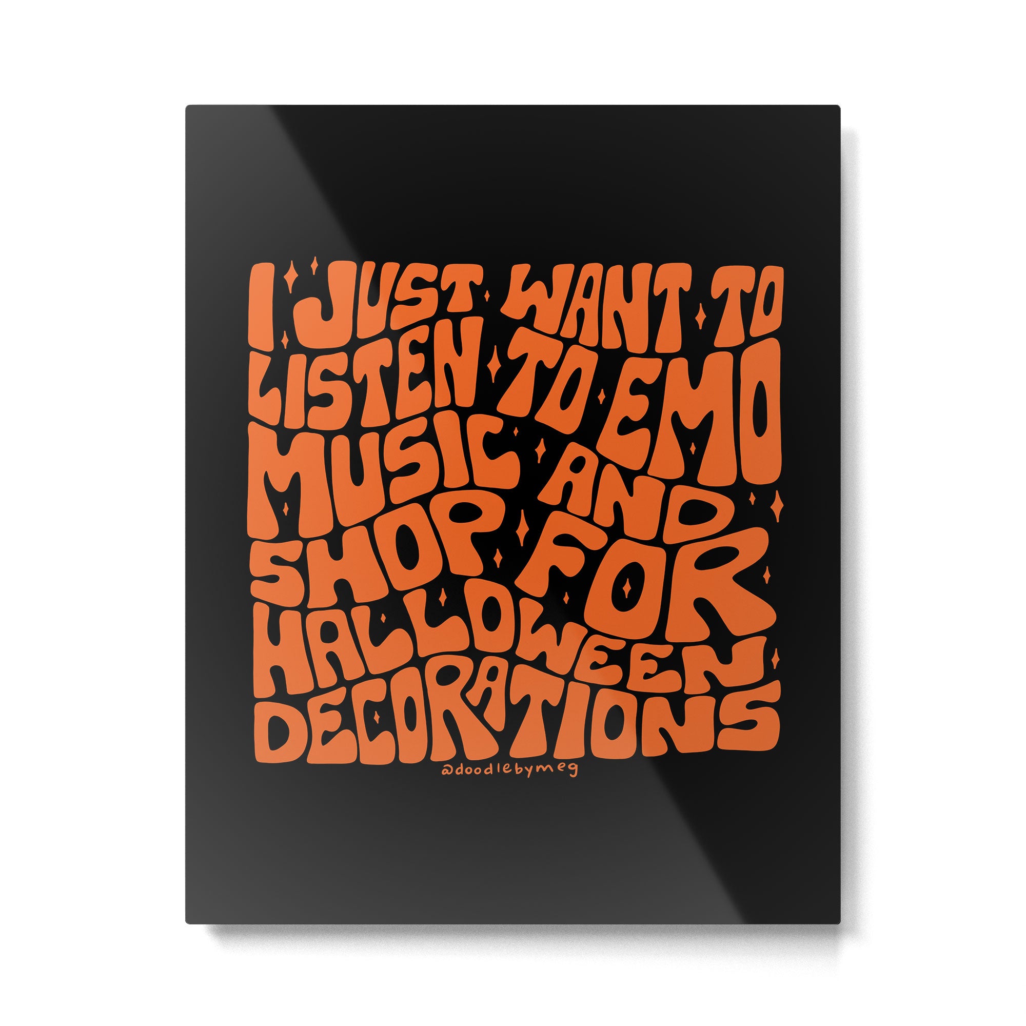 Emo Music and Halloween Decorations Metal Print Gallery Image 6