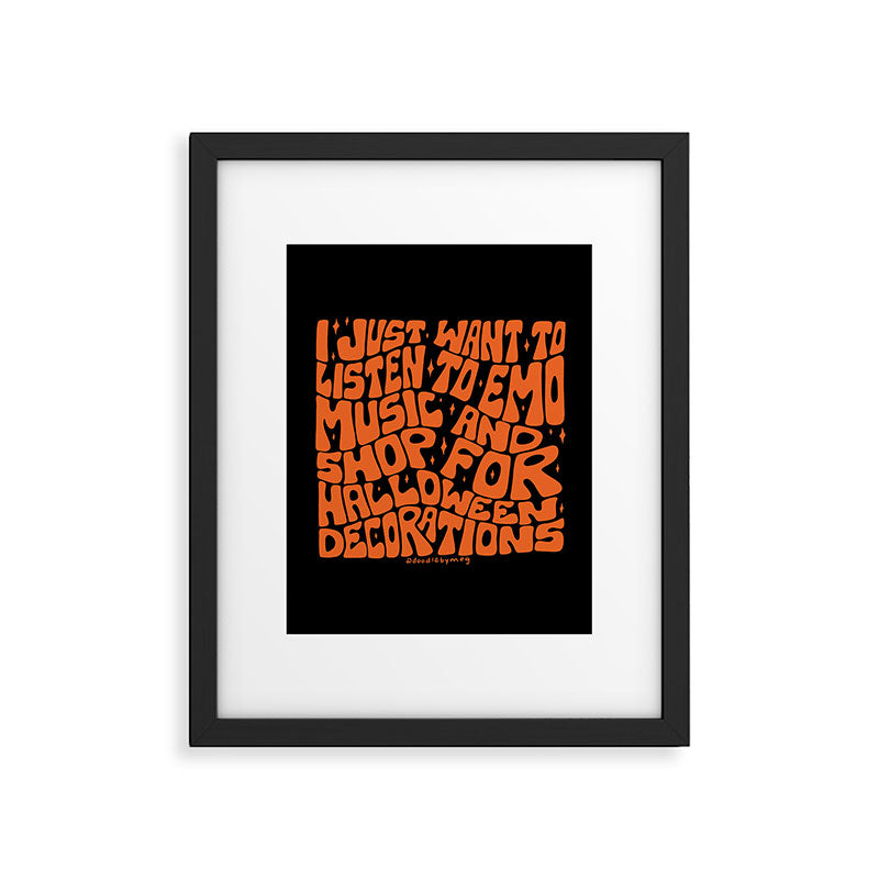 Emo Music and Halloween Decorations Framed Art Print Gallery Image 6