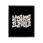 Emo Music Framed Canvas Print Gallery Image 8