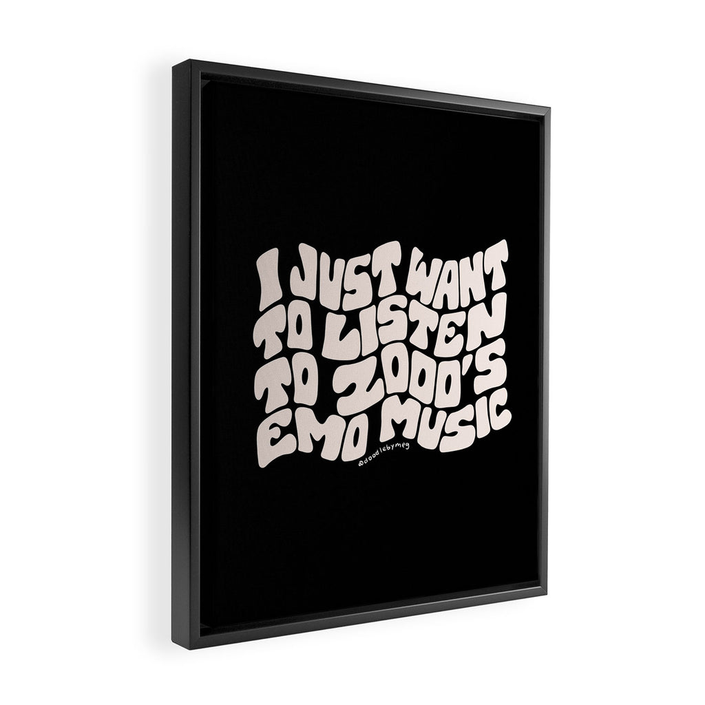 Emo Music Framed Canvas Print Gallery Image 2