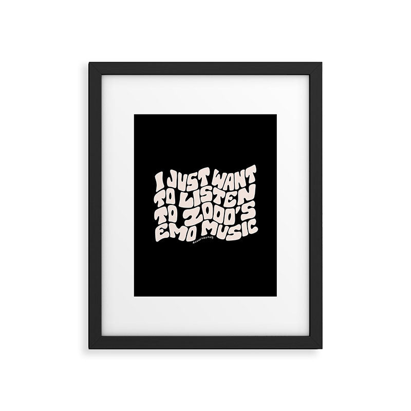 Emo Music Framed Art Print Gallery Image 6