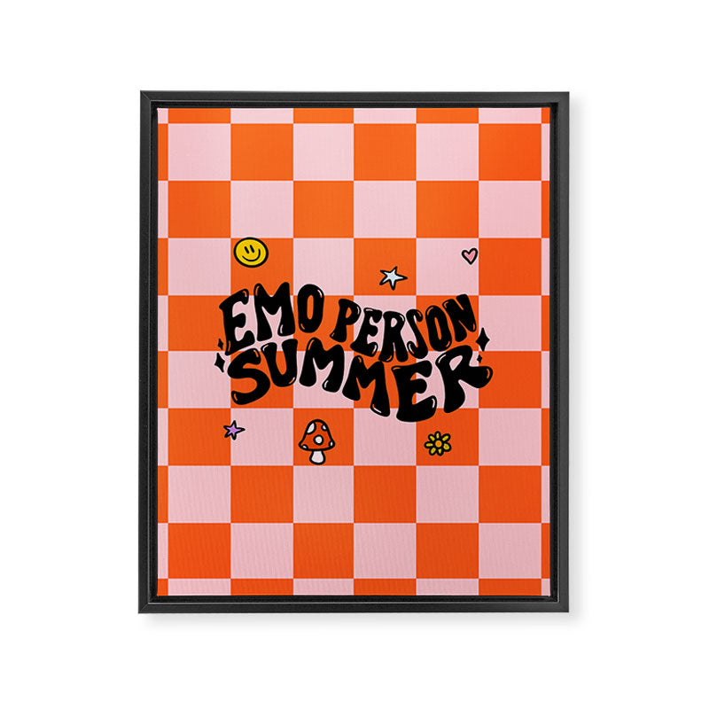 Emo Person Summer Framed Canvas Print Gallery Image 8