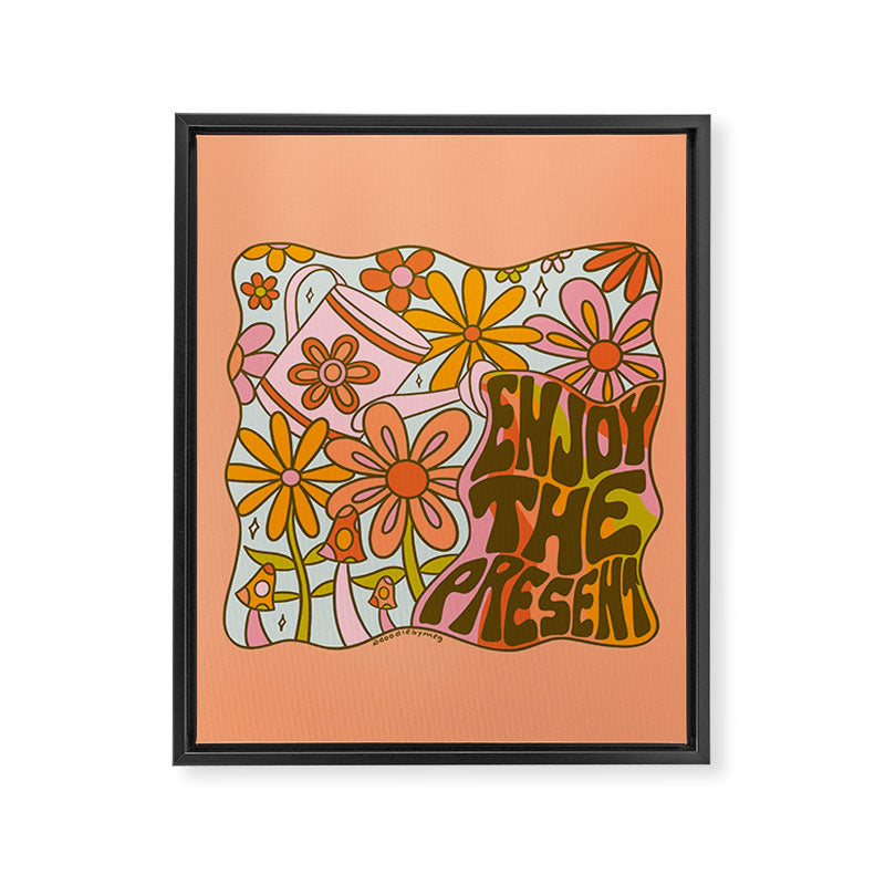 Enjoy the Present Framed Canvas Print Gallery Image 8