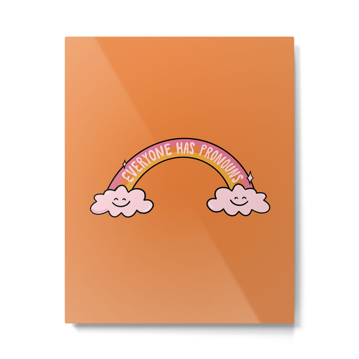 Everyone has Pronouns Metal Print Gallery Image 1