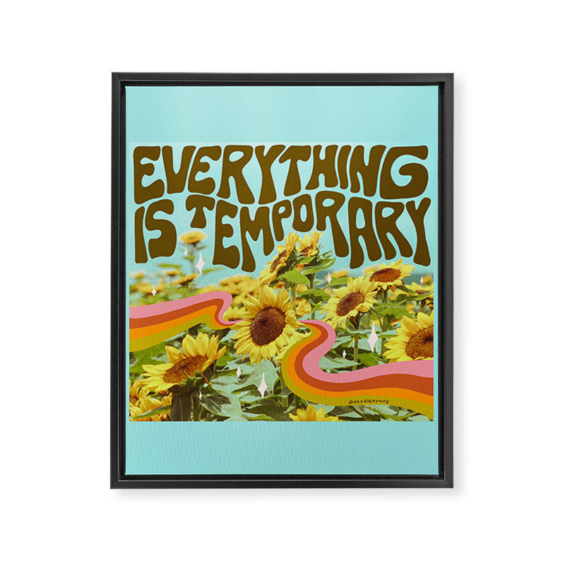 Everything is Temporary Framed Canvas Print Gallery Image 8