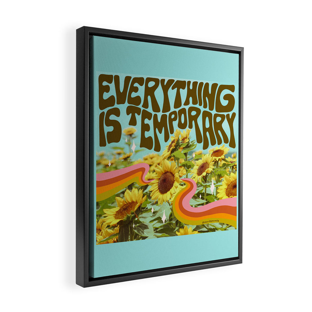 Everything is Temporary Framed Canvas Print Gallery Image 2