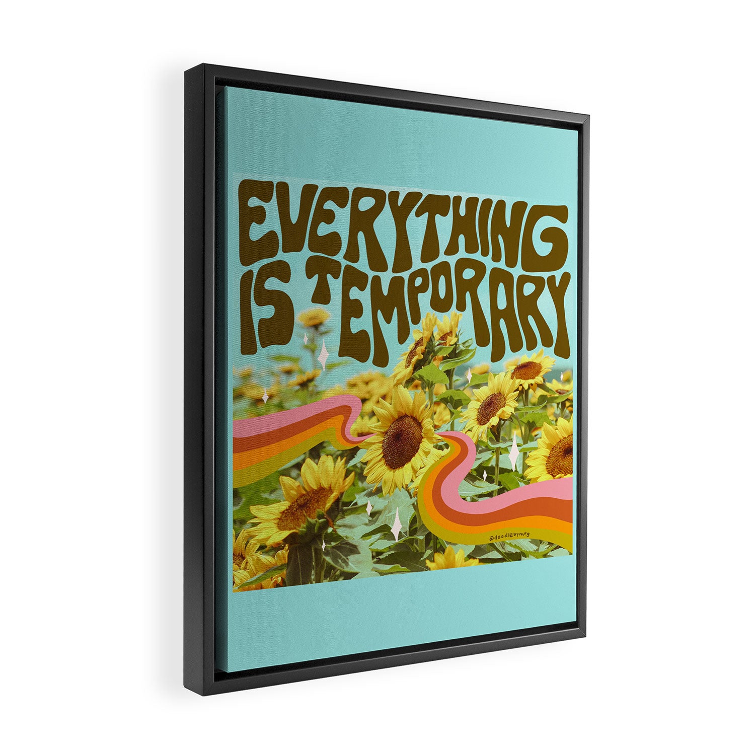 Everything is Temporary Framed Canvas Print Gallery Image 2