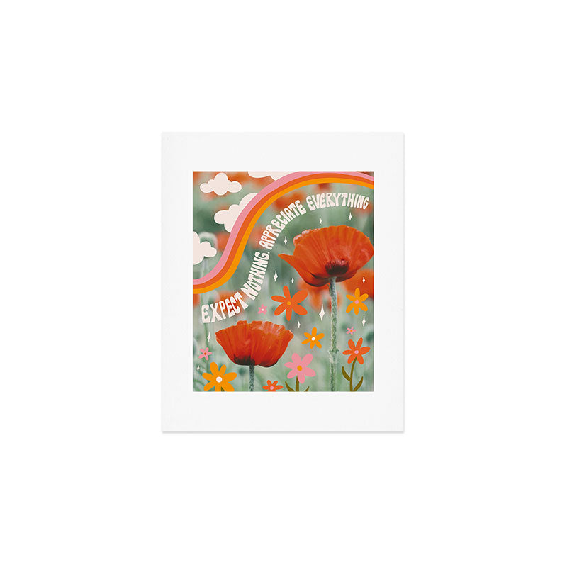 Expect Nothing. Appreciate Everything. Art Print Gallery Image 1