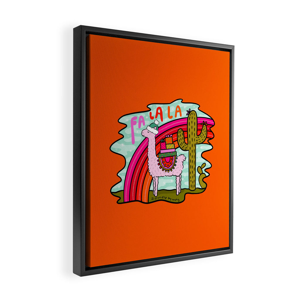 Fa La La Framed Canvas Print Gallery Image 2
