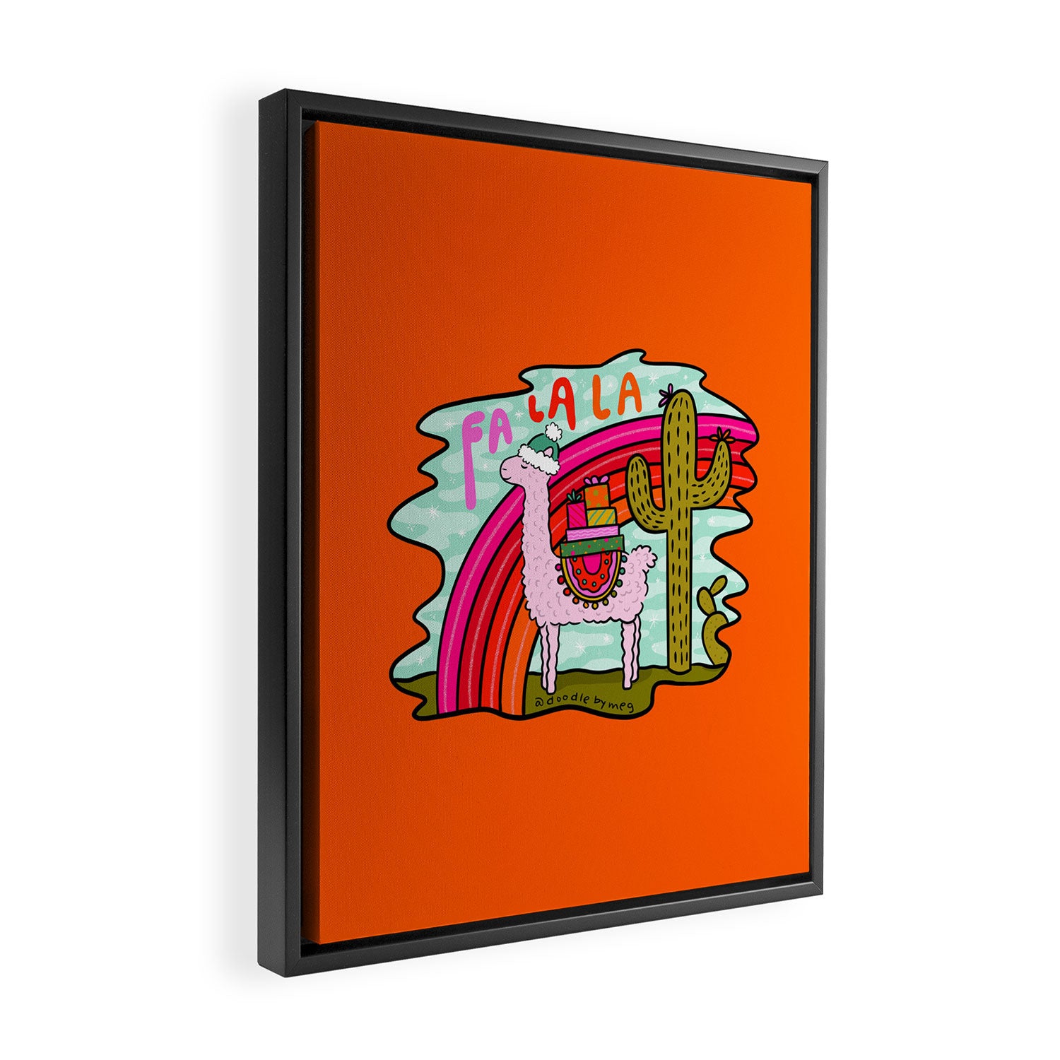 Fa La La Framed Canvas Print Gallery Image 2