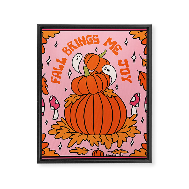 Fall Brings Me Joy Framed Canvas Print Gallery Image 8