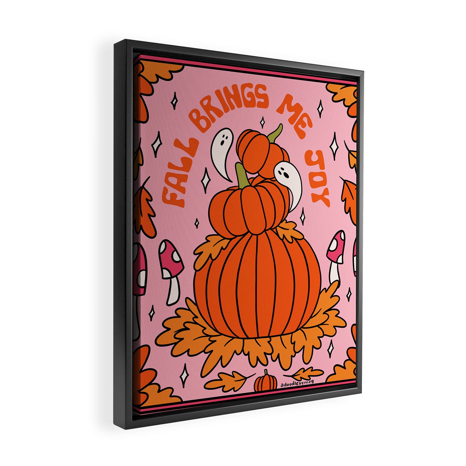 Fall Brings Me Joy Framed Canvas Print Gallery Image 2
