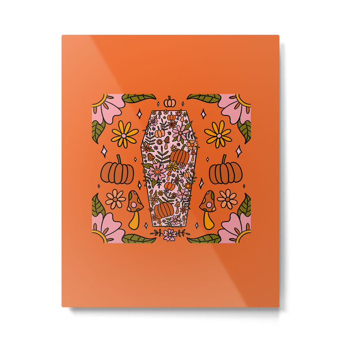 Fall Coffin Metal Print Gallery Image 1