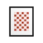 Fall Flower Print in Pink Framed Art Print Gallery Image 6