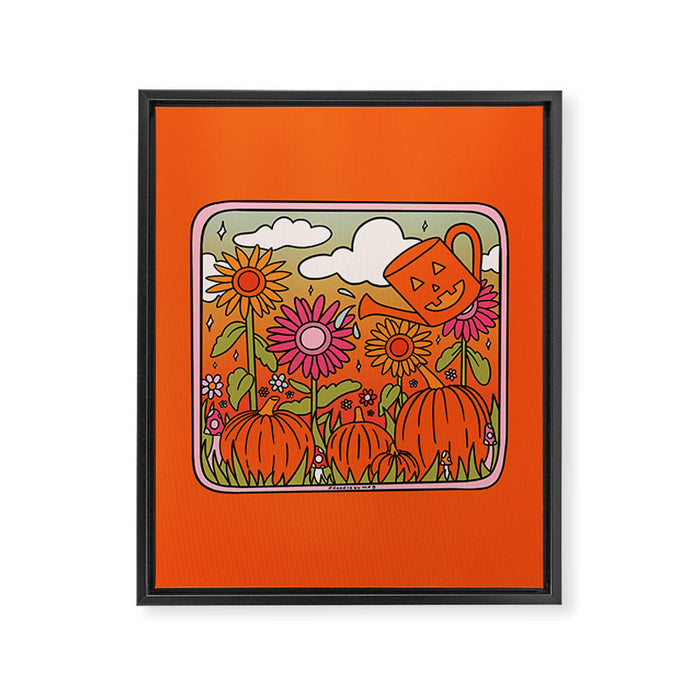 Fall Garden Framed Canvas Print Gallery Image 1