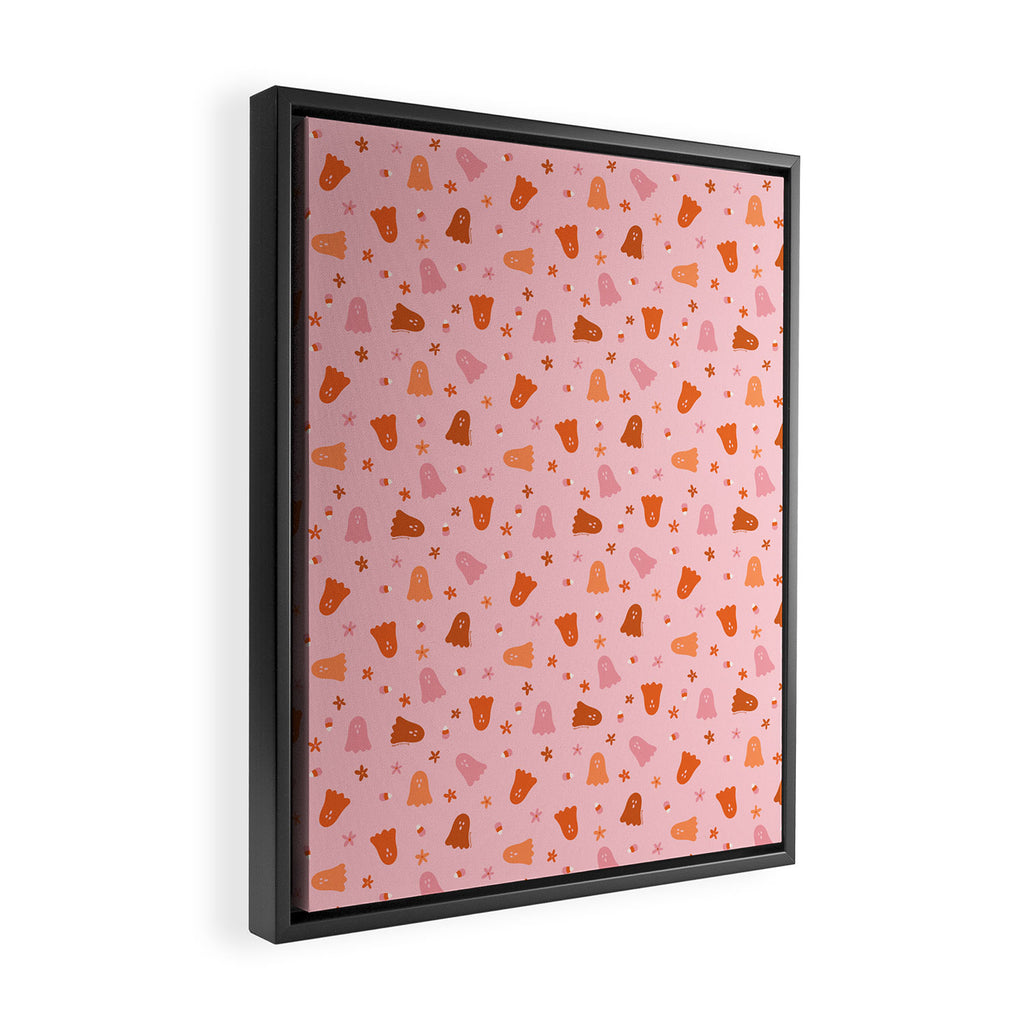 Fall Ghost Print Framed Canvas Print Gallery Image 2