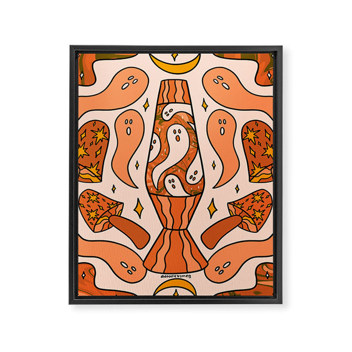 Fall Lava Lamp Framed Canvas Print Gallery Image 1
