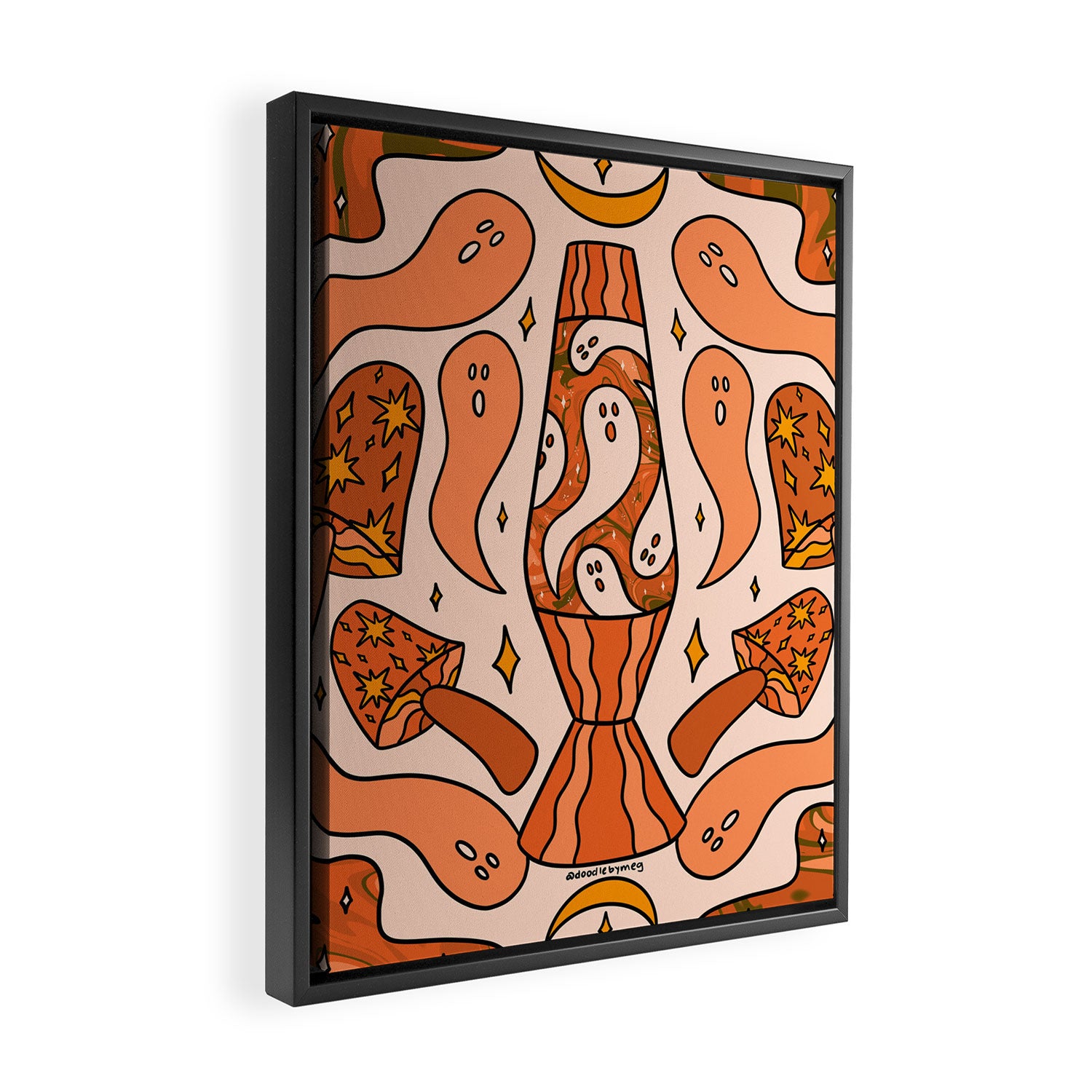 Fall Lava Lamp Framed Canvas Print Gallery Image 2