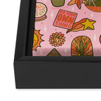 Fall Patch Print Framed Canvas Print Gallery Image 3