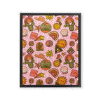 Fall Patch Print Framed Canvas Print Gallery Image 8