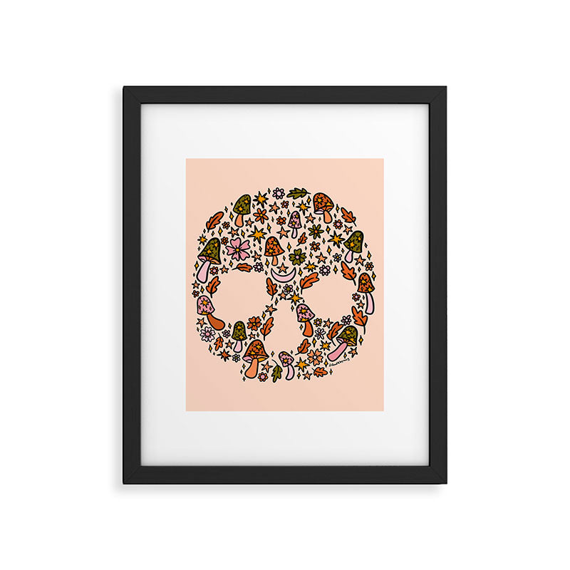 Fall Skull Framed Art Print Gallery Image 6