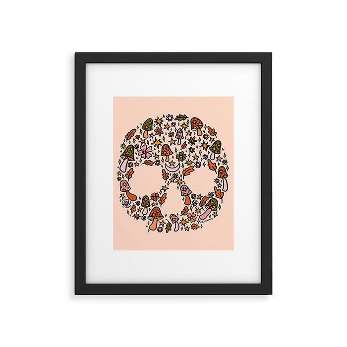 Fall Skull Framed Art Print Gallery Image 1