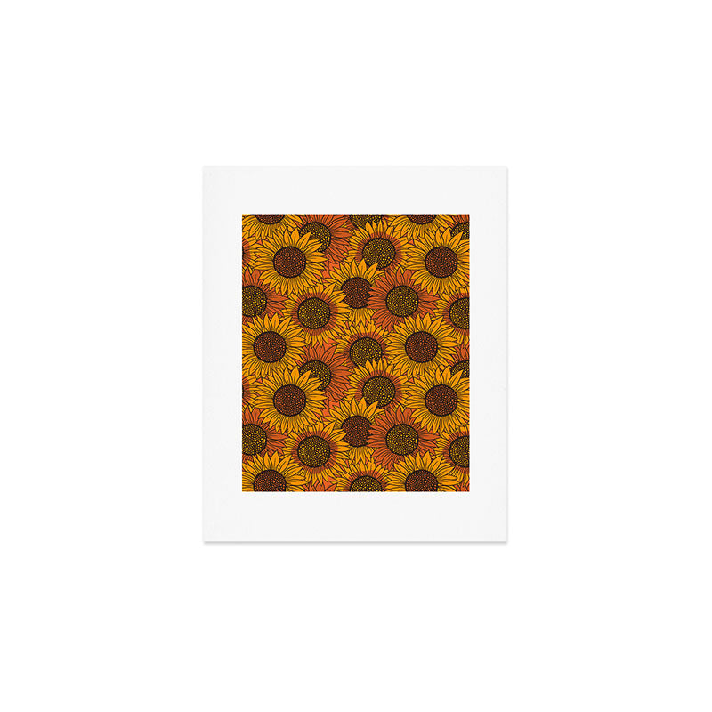 Fall Sunflower Print Art Print Gallery Image 1