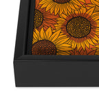 Fall Sunflower Print Framed Canvas Print Gallery Image 3