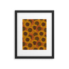 Fall Sunflower Print Framed Art Print Gallery Image 6