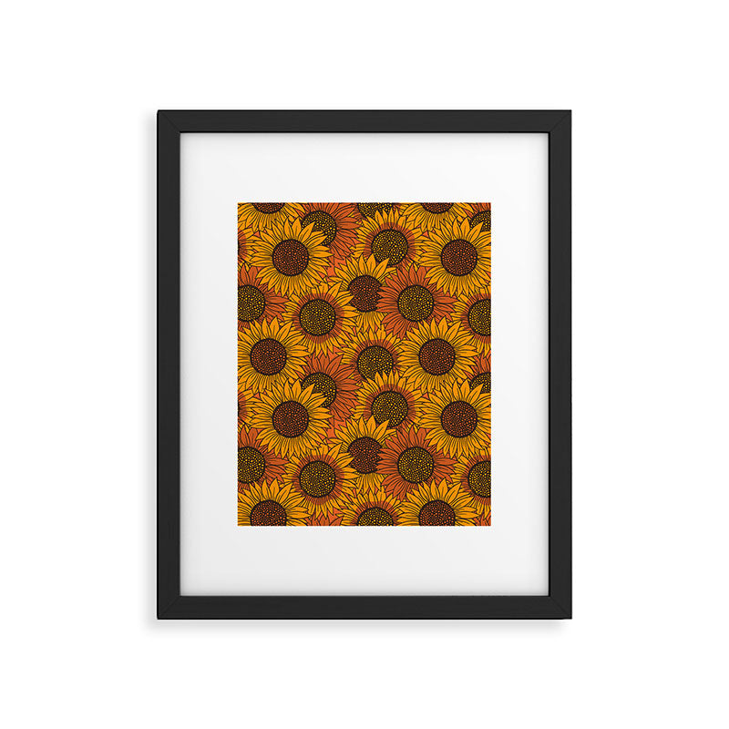 Fall Sunflower Print Framed Art Print Gallery Image 6