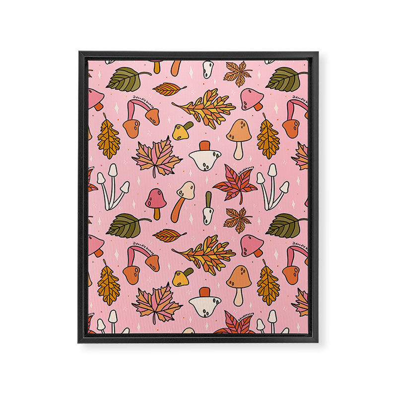 Falling Leaves Print Framed Canvas Print Gallery Image 8