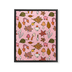 Falling Leaves Print Framed Canvas Print Gallery Image 8
