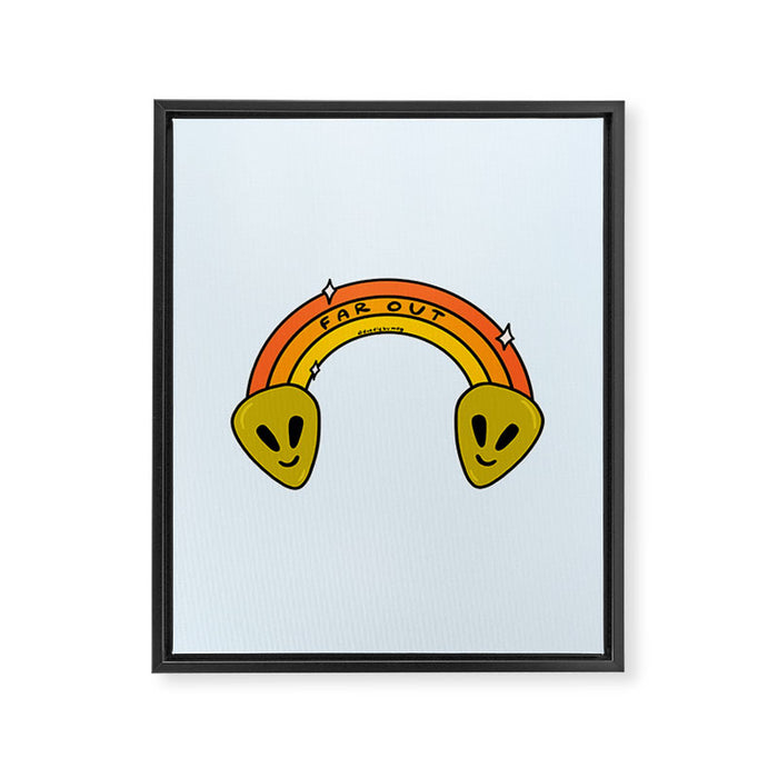 Far Out Framed Canvas Print Gallery Image 1