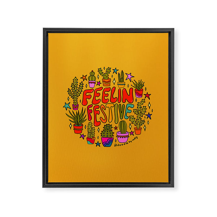Feelin Festive Framed Canvas Print Gallery Image 1