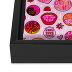 Feminist Buttons Framed Canvas Print Gallery Image 3