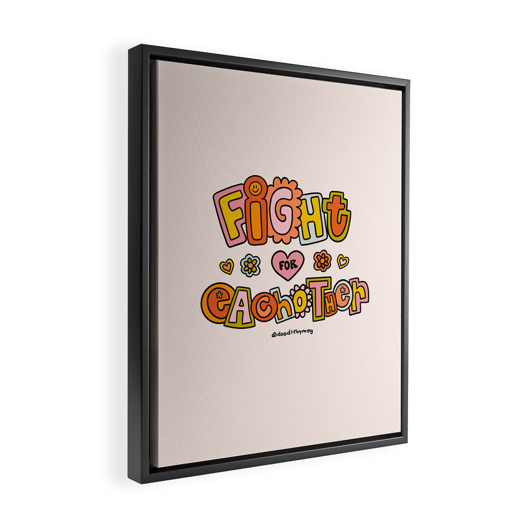 Fight For Each other Framed Canvas Print Gallery Image 2