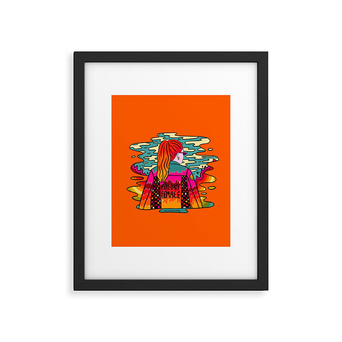 Fired Up Female Framed Art Print Gallery Image 1