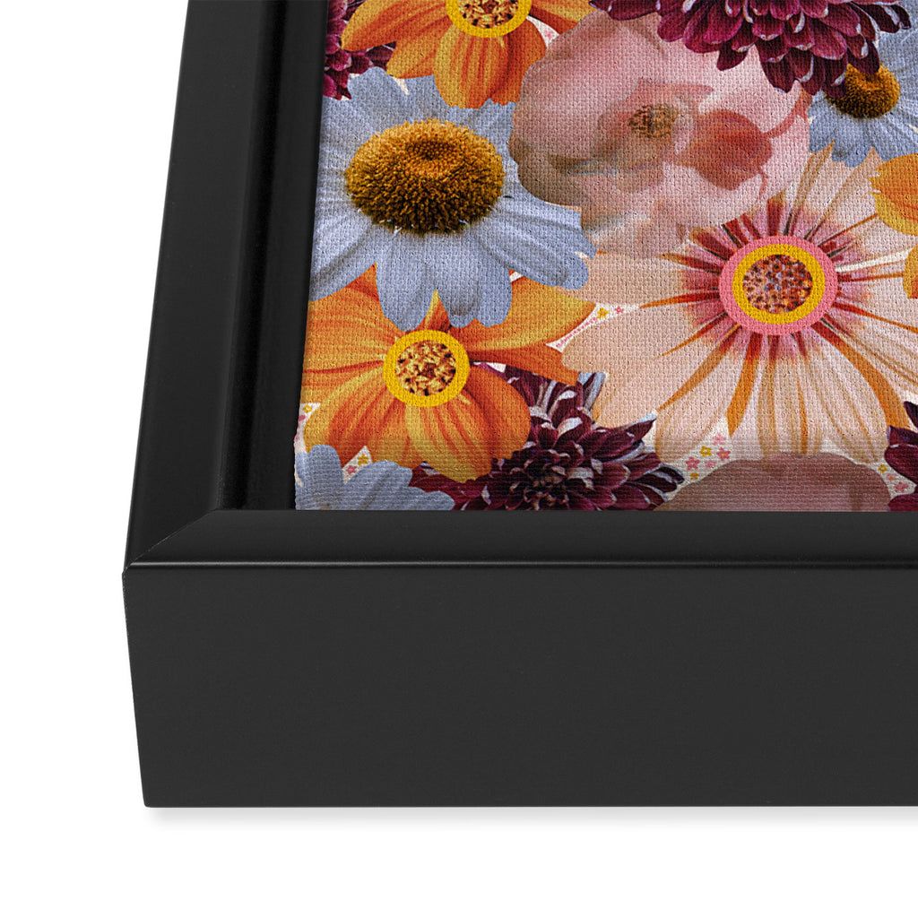 Flower Collage Print Framed Canvas Print Gallery Image 3