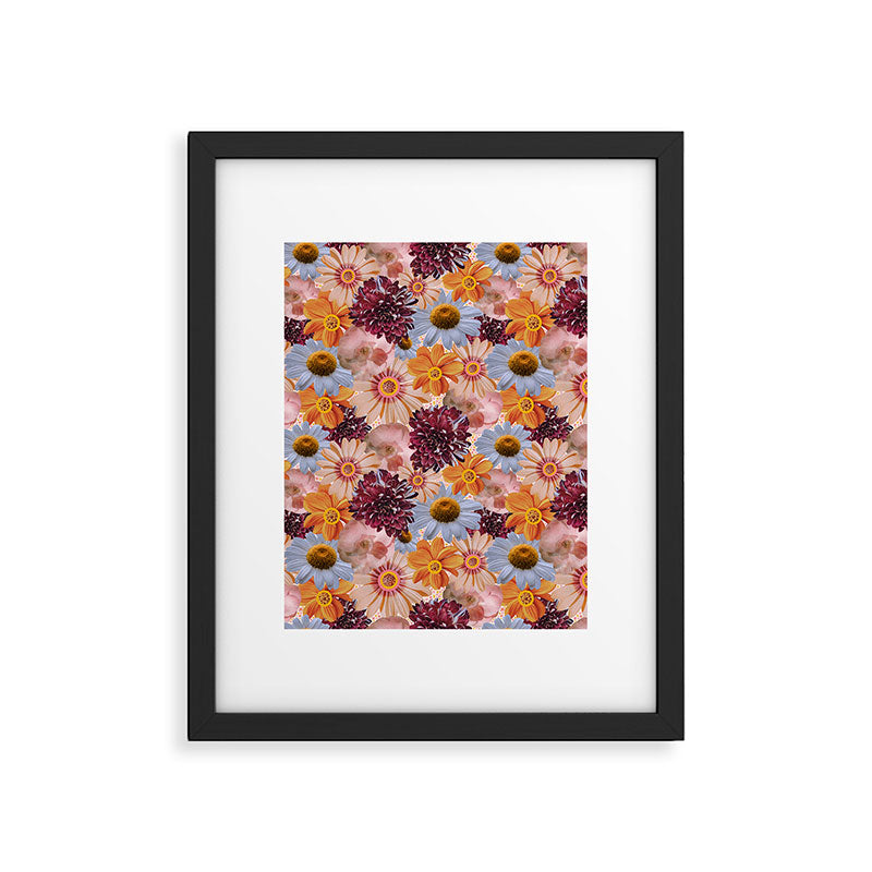 Flower Collage Print Framed Art Print Gallery Image 6