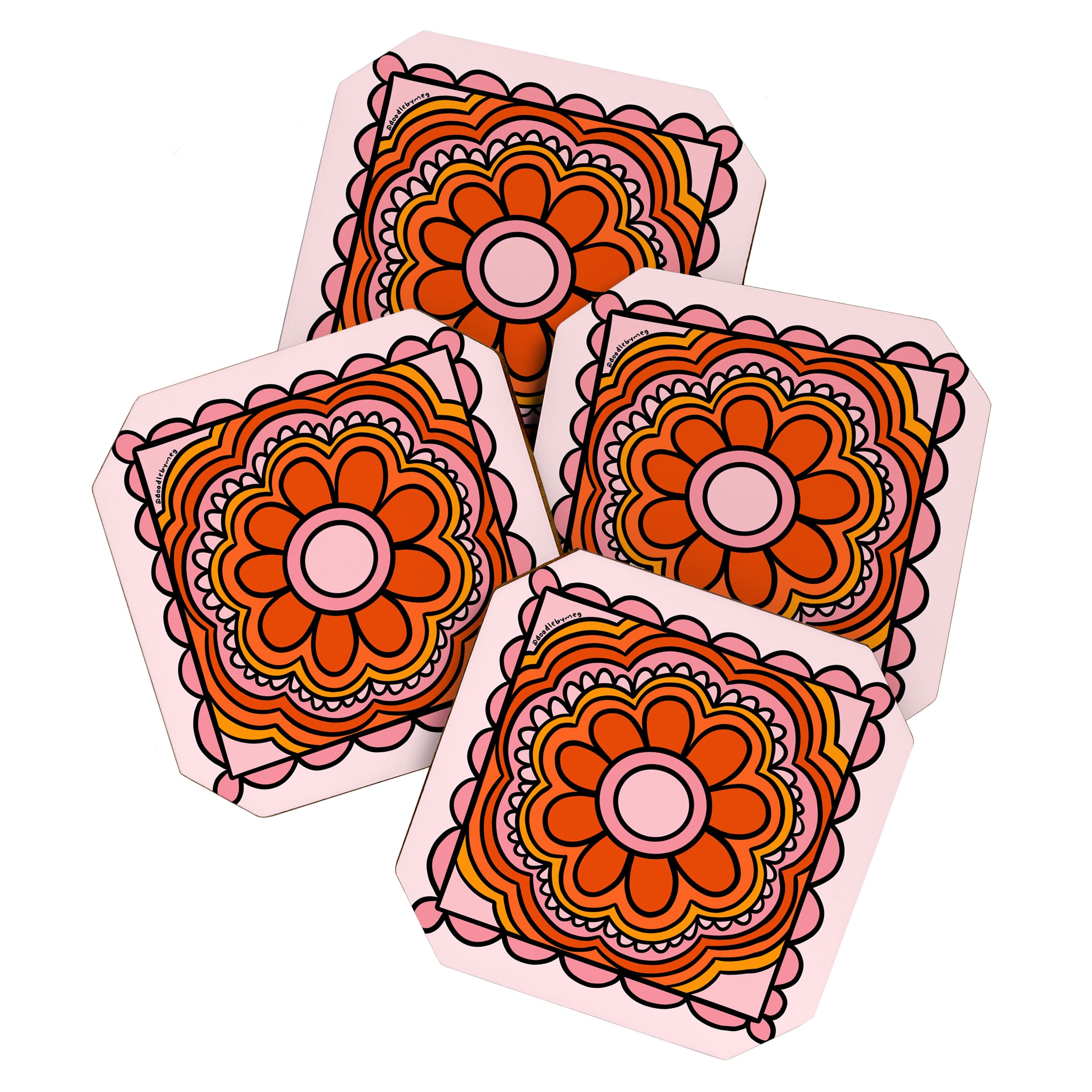 Flower Granny Square Coaster Gallery Image 1