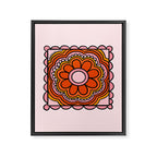 Flower Granny Square Framed Canvas Print Gallery Image 8