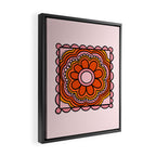Flower Granny Square Framed Canvas Print Gallery Image 2