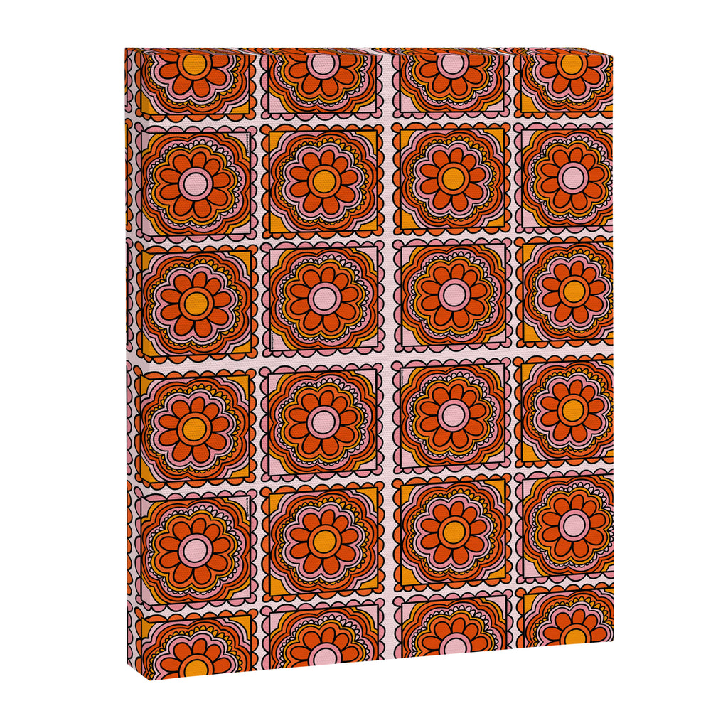 Flower Granny Square Print Canvas Print Gallery Image 8
