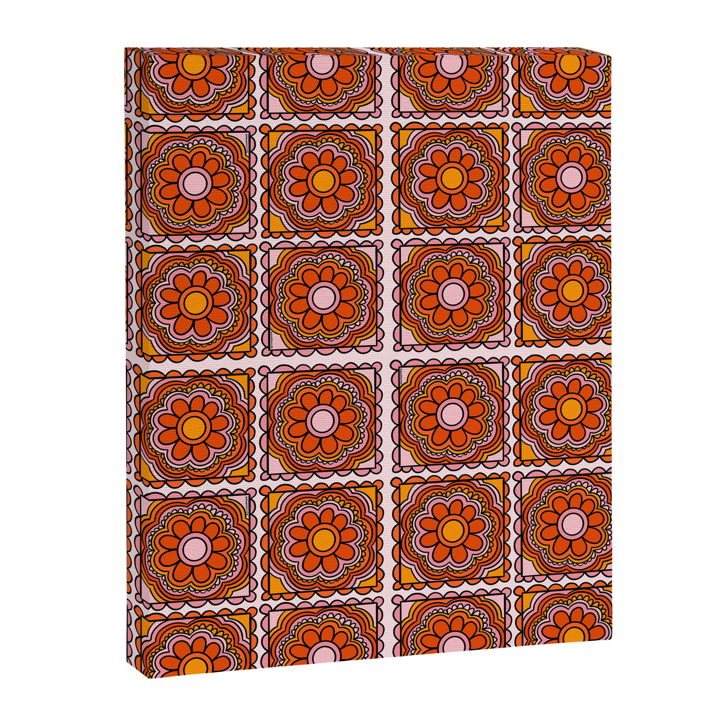 Flower Granny Square Print Canvas Print Gallery Image 8